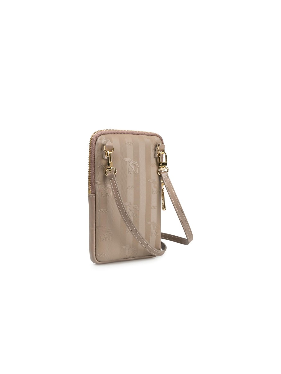 Frauen Maison Mollerus Portemonnaies & Etuis | Smartphone Etui Wildhorn Taupe