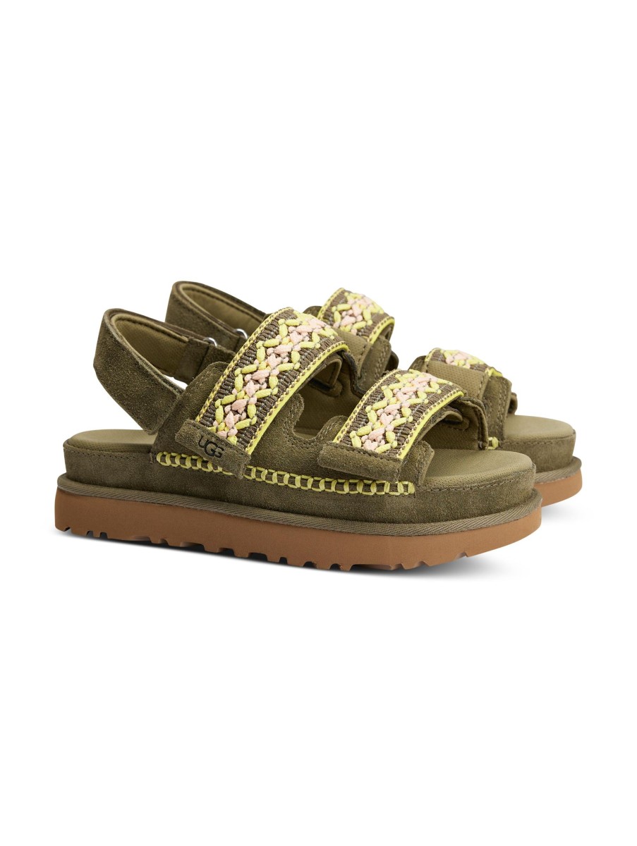 Frauen Ugg Sandalen & Sandaletten | Sandale Heritage Braided Oliv