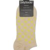 Frauen Dilly Socks Wasche & Loungewear | Socken Short Mayo Dots Ecru