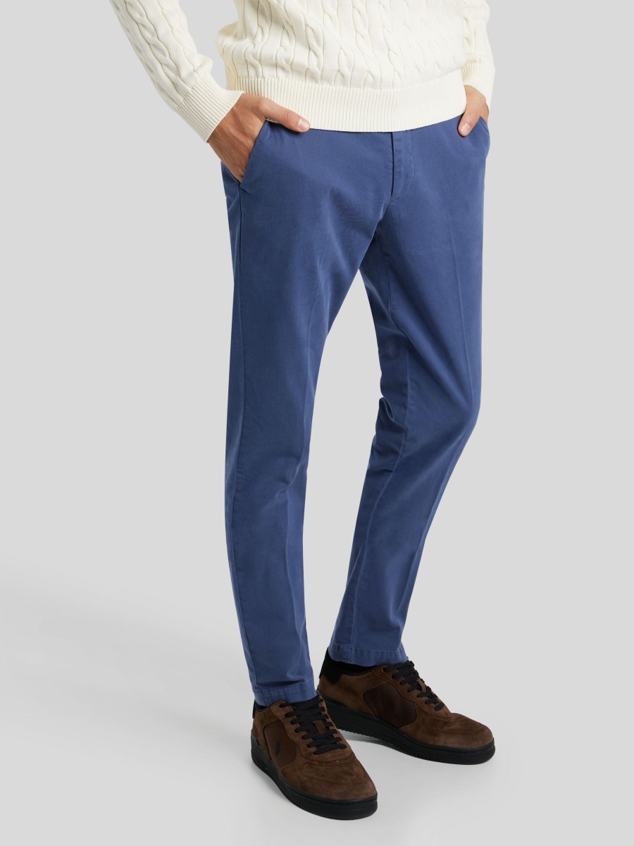 Manner BOSS Men Hosen | Chino Im Slim Fit Kaito Indigo