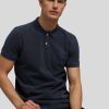 Manner Marc O Polo-Shirts | Polo-Shirt Im Washed-Look Marine