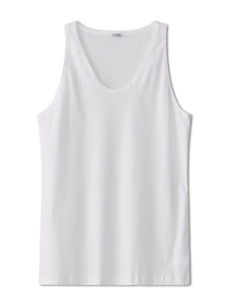 Manner Zimmerli Grosse Grossen | Tanktop Business Class Weiss