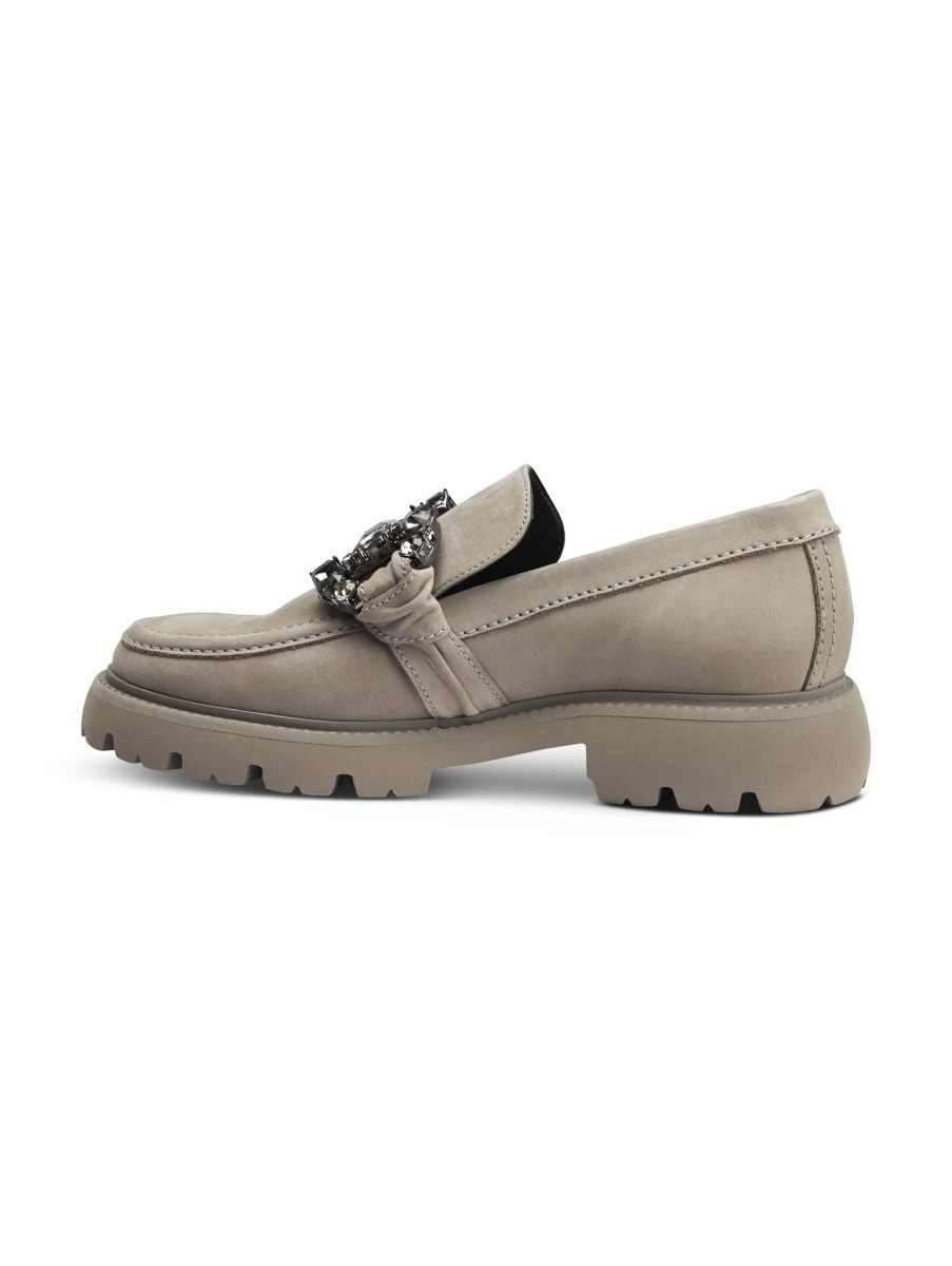 Frauen Kennel&Schmenger Halbschuhe | Loafer Hellgrau