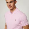 Manner Polo Ralph Lauren Men Polo-Shirts | Polo-Shirt Im Custom Slim Fit Rosa