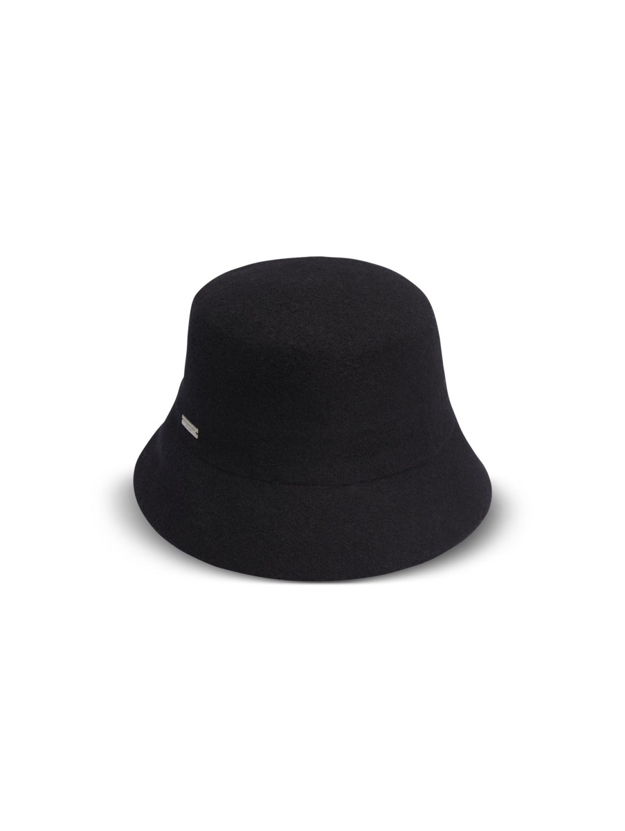 Frauen Seeberger Hute & Mutzen | Bucket Hat Schwarz