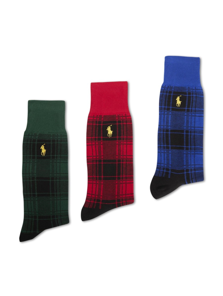 Manner Polo Ralph Lauren Men Wasche & Loungewear | Socken Im 3Er Set Multicolor