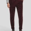 Manner BOSS Men Hosen | Hose Aus Cord Im Relaxed Fit Bordeaux