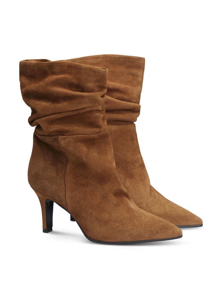 Frauen THEA MIKA Boots & Stiefeletten | Stiefelette Cognac