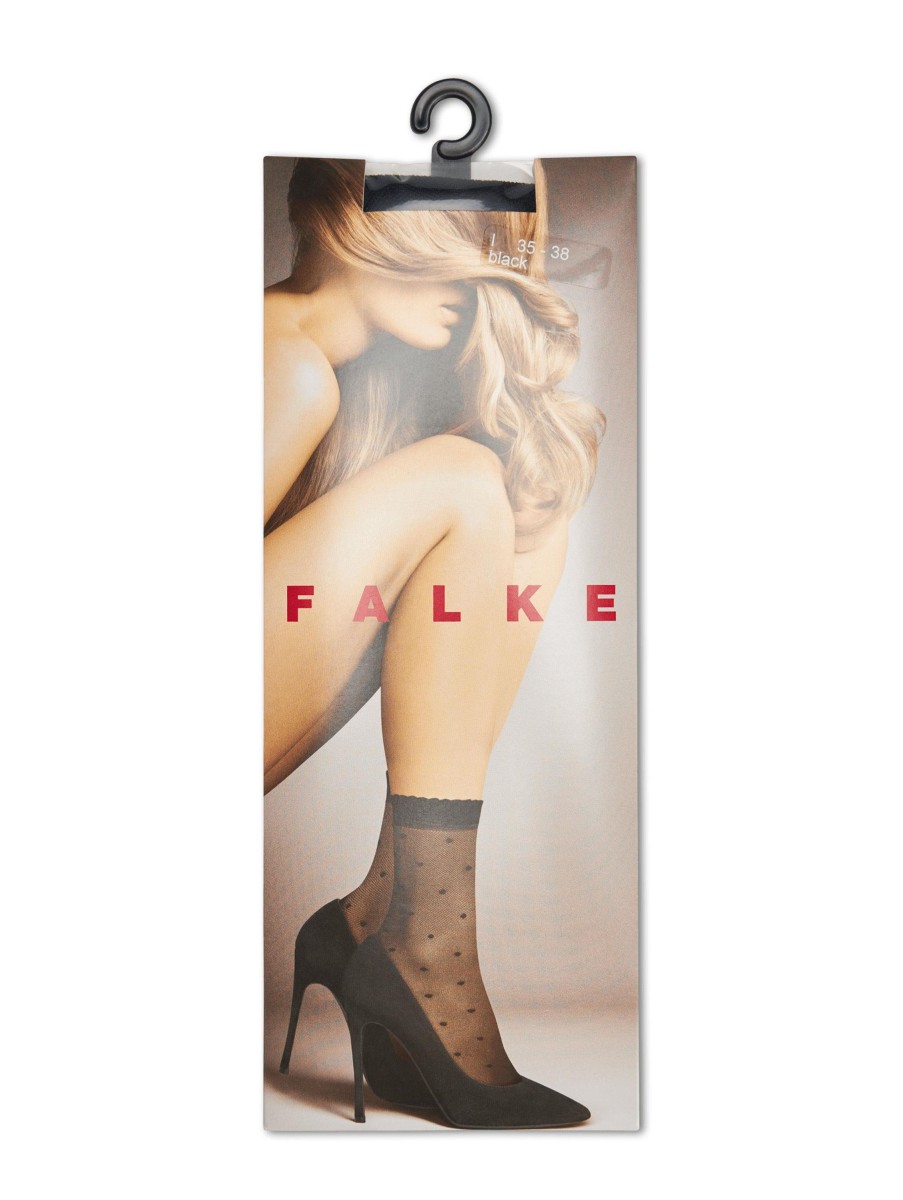 Frauen Falke Wasche & Loungewear | Sockchen Mit Punkten Schwarz