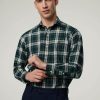 Manner Polo Ralph Lauren Men Hemden | Hemd Kariert Im Custom Fit Dunkelgrun