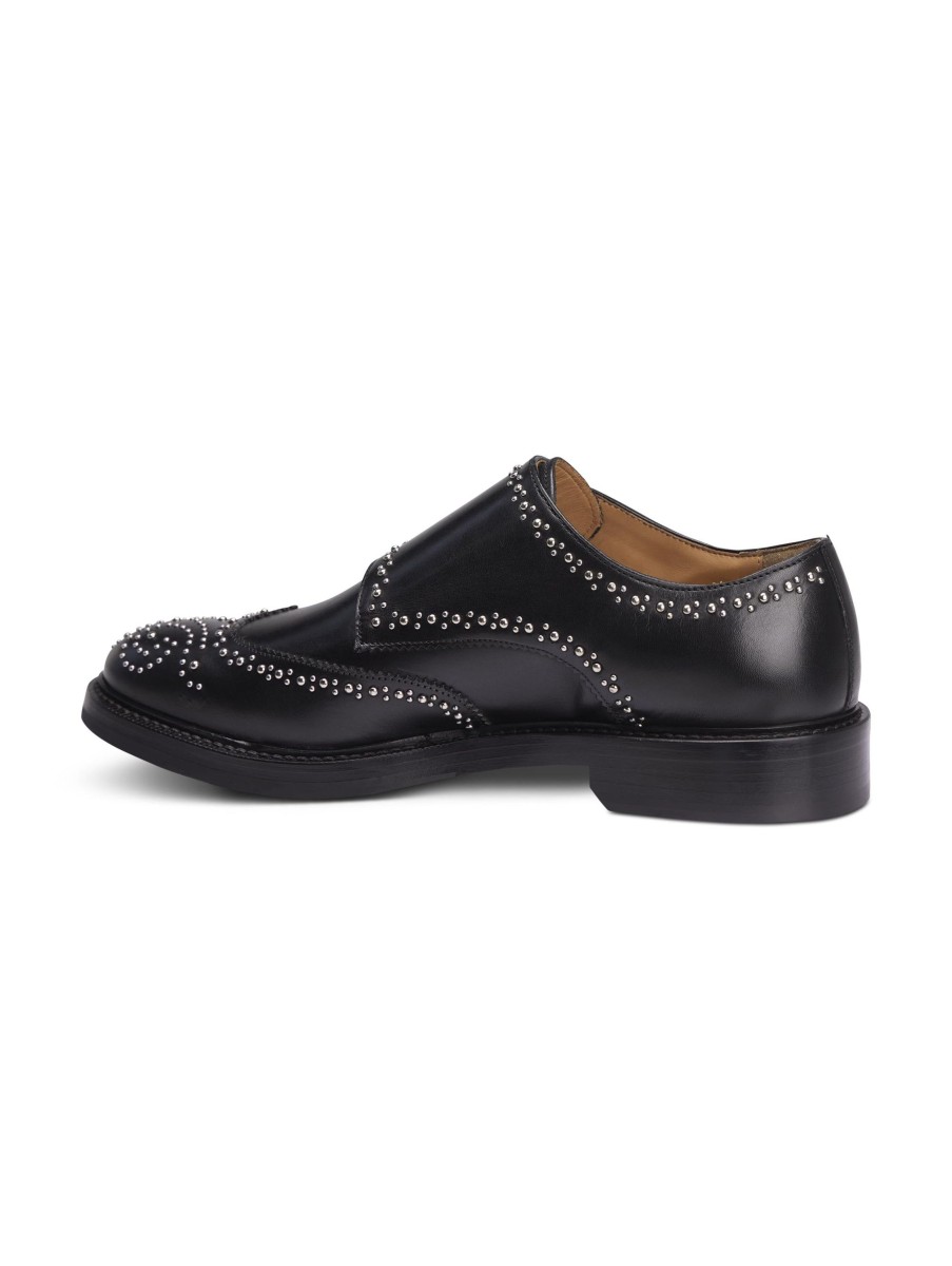 Manner Paul Business-Schuhe | Double Monks Mit Nieten Schwarz