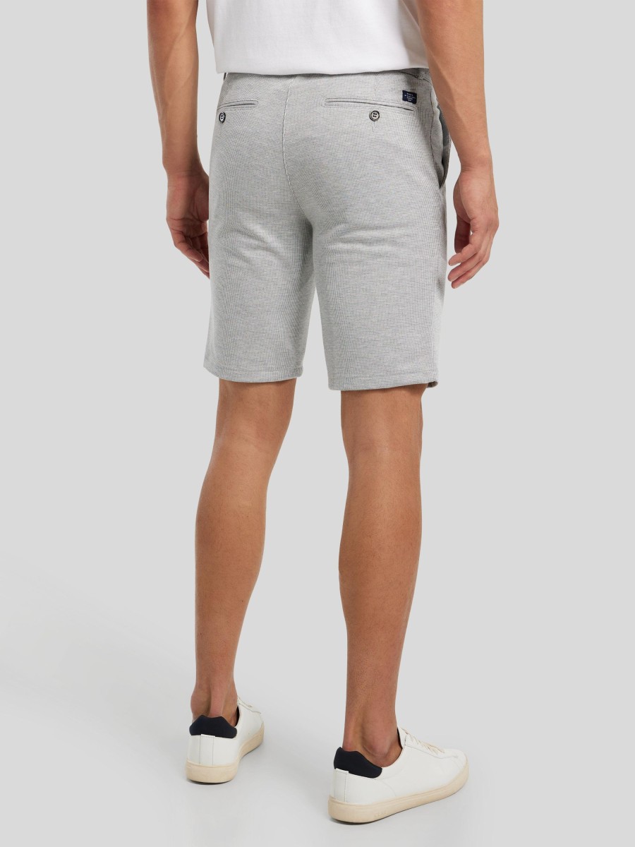 Manner Paul Shorts | Bermudas Aus Jersey Hellgrau