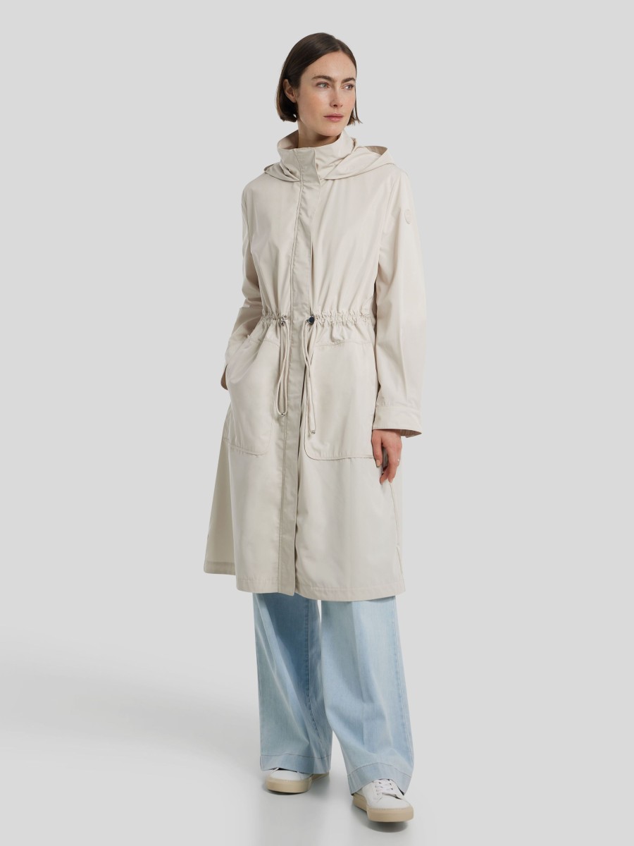 Frauen Marc Cain Mantel | Leichter Parka Ecru