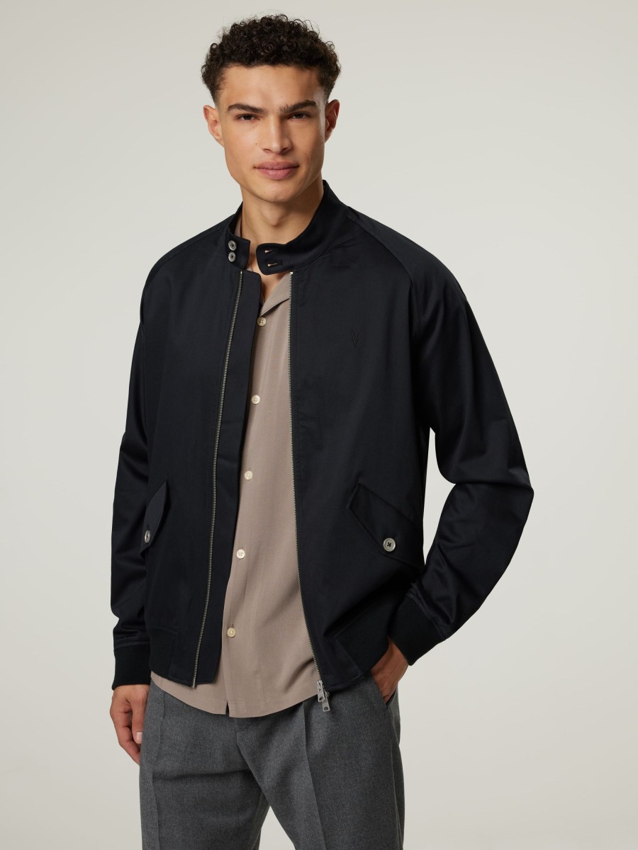 Manner AllSaints Jacken | Jacke Stowe Schwarz