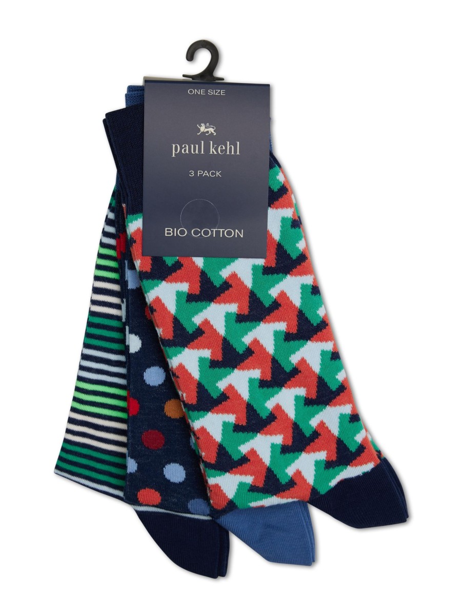 Manner Paul Kehl Wasche & Loungewear | Socken Im 3Er Pack Grun