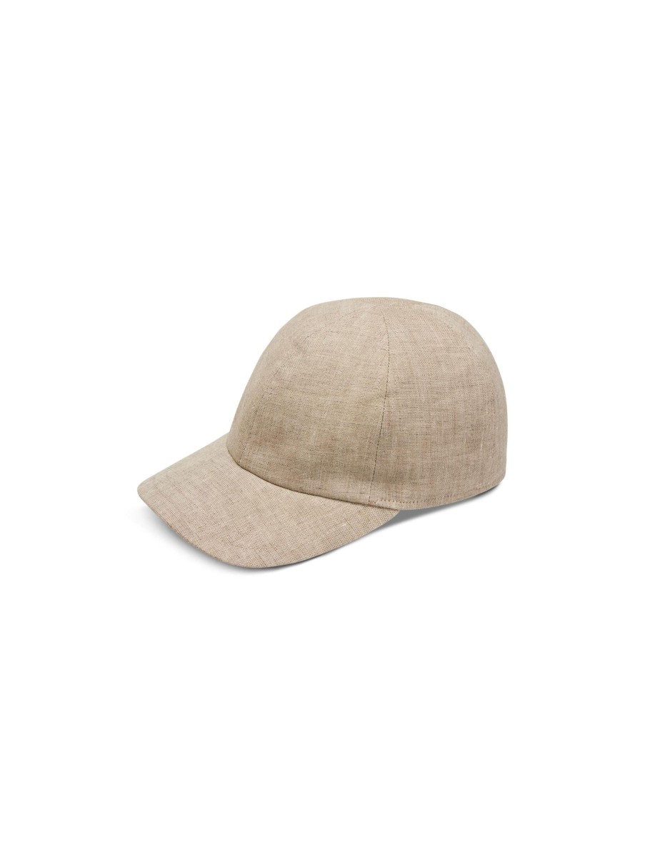 Manner Paul Kehl Hute & Mutzen | Cap Aus Leinen Beige