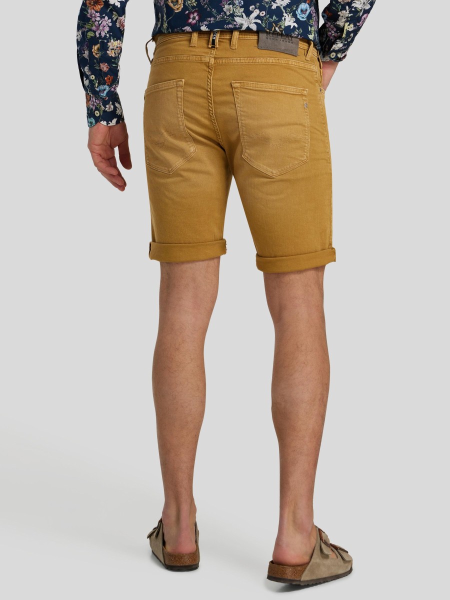 Manner Replay Shorts | Bermudas Im Tapered Fit Beige