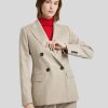 Frauen Max Mara Studio Blazer | Blazer Mappa Beige