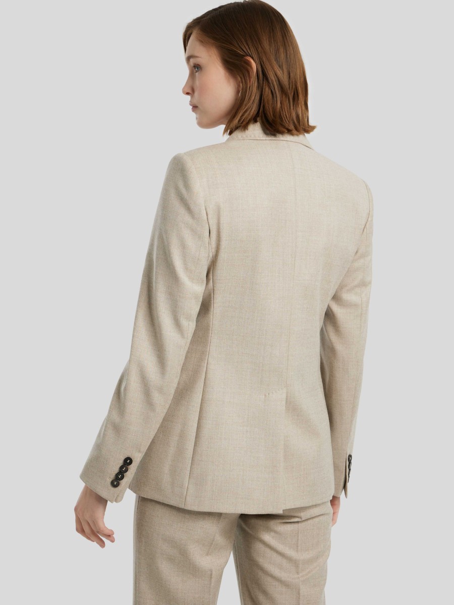 Frauen Max Mara Studio Blazer | Blazer Mappa Beige