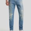 Manner Replay Jeans | Jeans Im Slim Fit Anbass Mittelblau