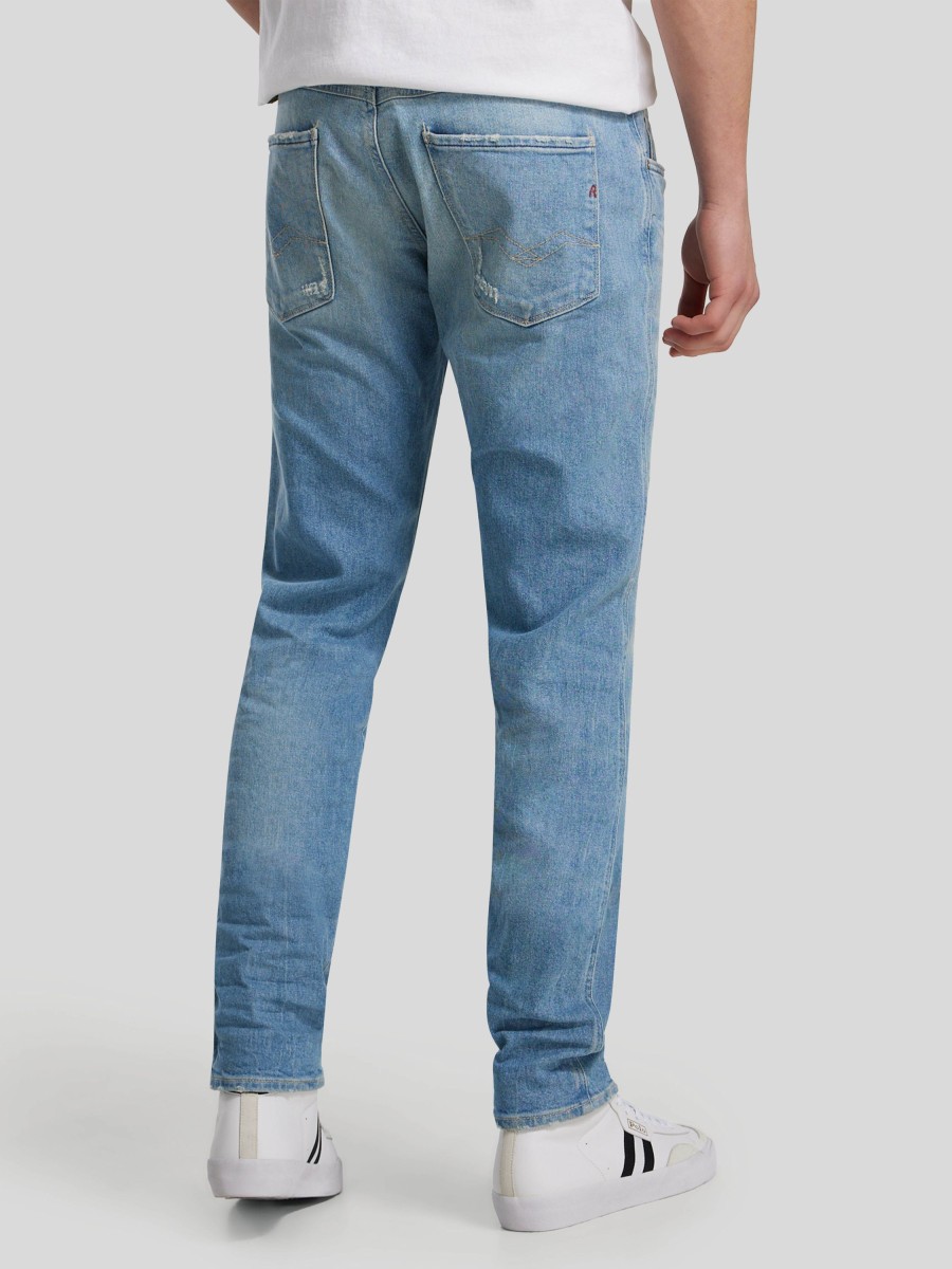 Manner Replay Jeans | Jeans Im Slim Fit Anbass Mittelblau