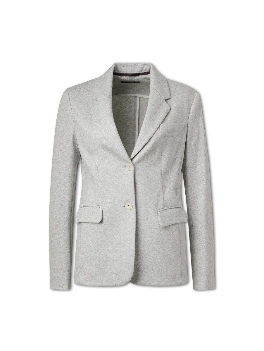 Frauen windsor. Blazer | Blazer Aus Jersey Hellgrau