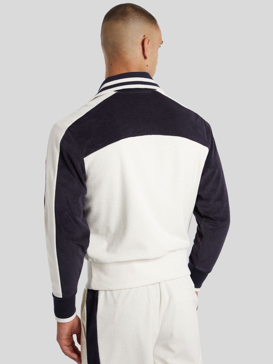 Manner Gant Hoodies & Sweatshirts | Sweatjacke Aus Frottee Ecru