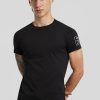 Manner Replay T-Shirts & Shirts | T-Shirt Mit Logo Schwarz