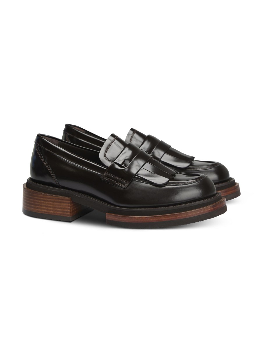 Frauen Pertini Halbschuhe | Loafer Braun