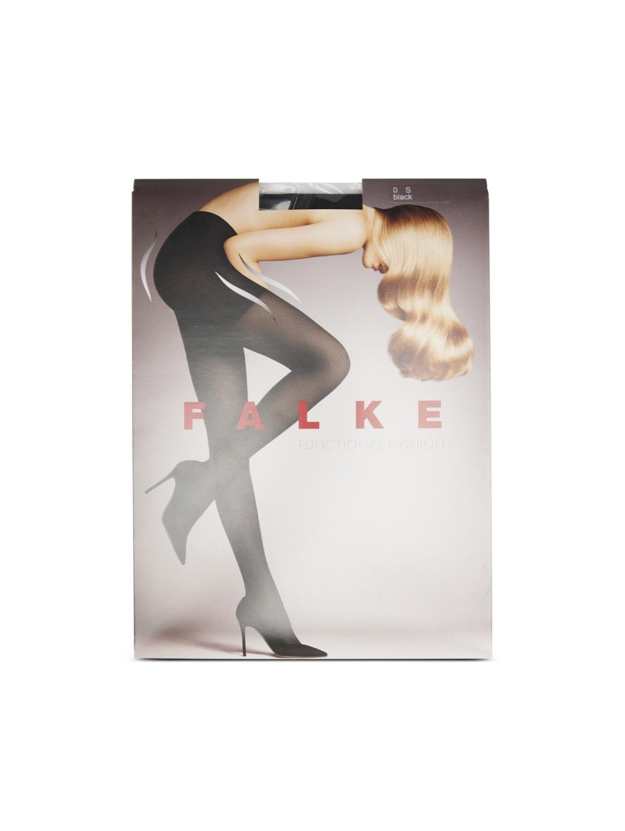 Frauen Falke Wasche & Loungewear | Strumpfhose Rib Schwarz