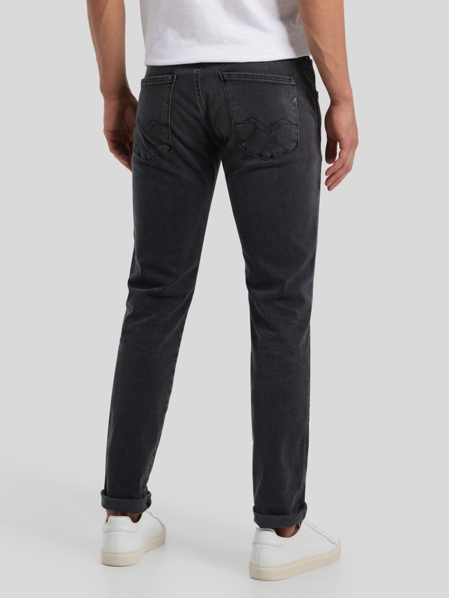 Manner Replay Jeans | Jeans Im Slim Fit Anbass Anthrazit