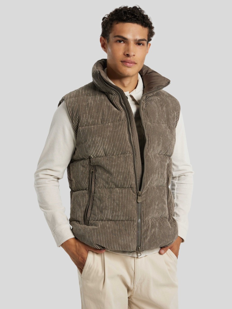 Manner Save the Duck Gilets & Westen | Steppweste Taupe