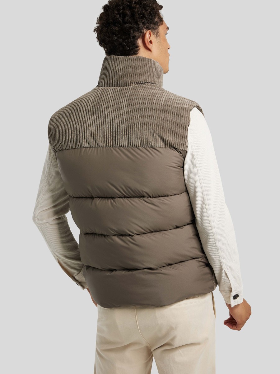 Manner Save the Duck Gilets & Westen | Steppweste Taupe