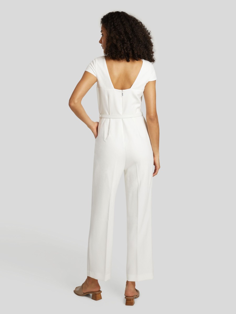 Frauen Comma Overalls & Jumpsuits | Overall Weiss