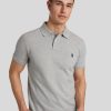 Manner Polo Ralph Lauren Men Polo-Shirts | Polo-Shirt Im Custom Slim Fit Grau