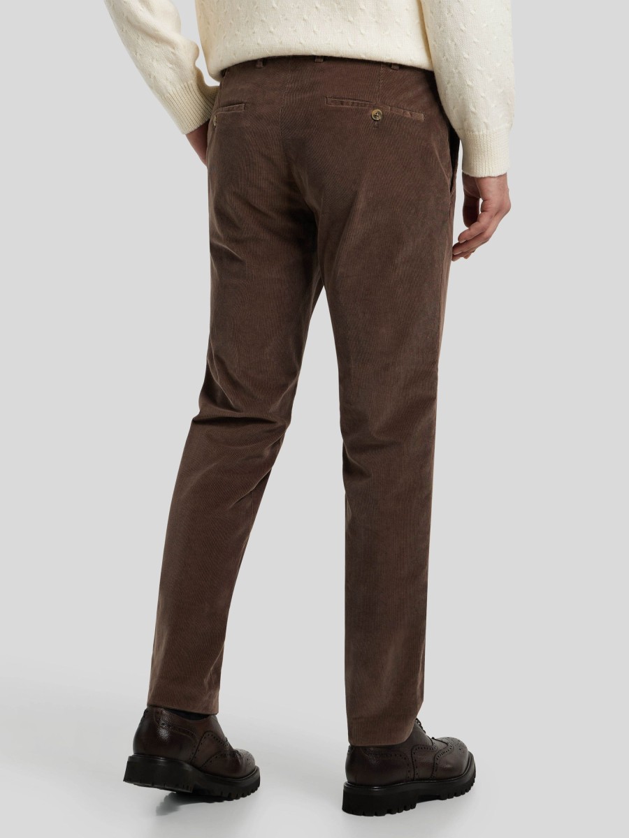 Manner Hiltl Hosen | Hose Im Slim Fit Supima Taupe