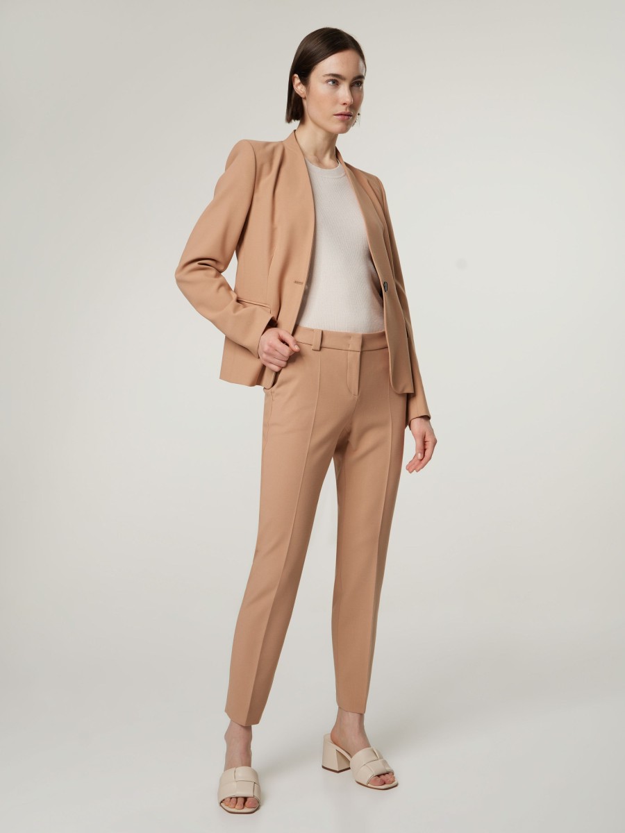 Frauen windsor. Anzuge | Businesshose Im Slim Fit Camel