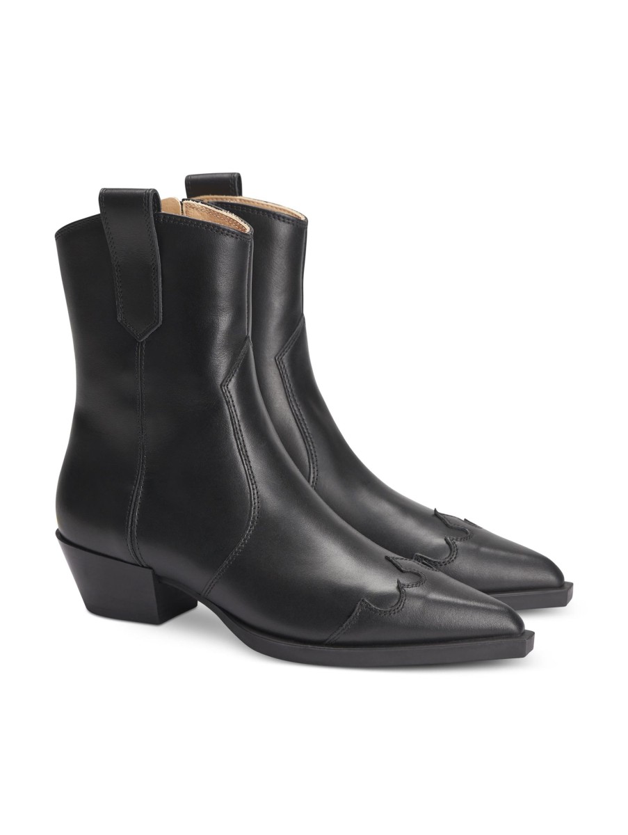 Frauen Copenhagen Boots & Stiefeletten | Cowboy Boots Cph 239 Schwarz