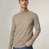 Manner Drykorn T-Shirts & Shirts | Langarmshirt Moritzo Hellbraun