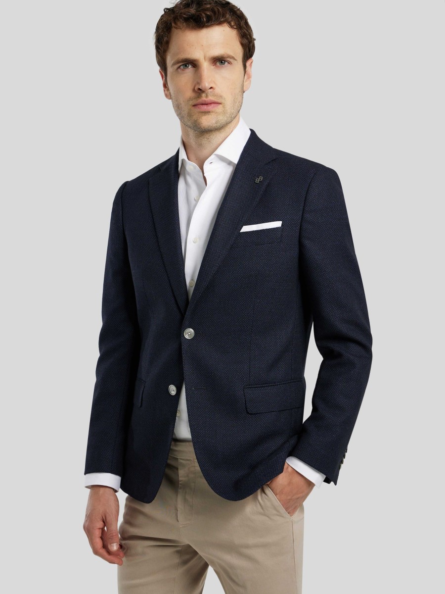 Manner BOSS Men Vestons | Veston Im Slim Fit Hutson Marine