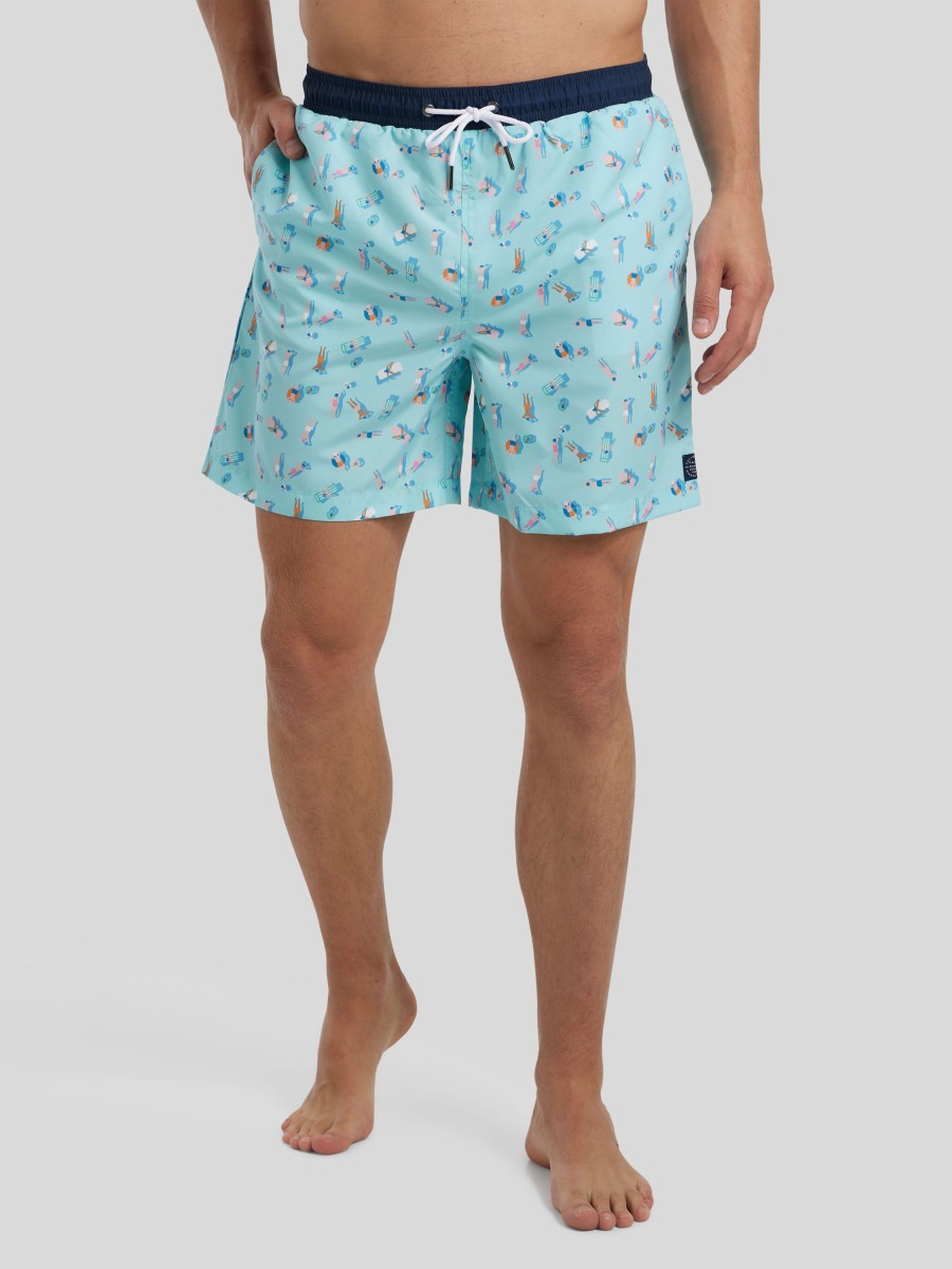 Manner Paul Kehl Badehosen | Badeshorts Hellblau