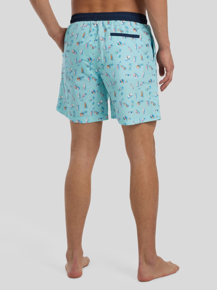 Manner Paul Kehl Badehosen | Badeshorts Hellblau