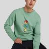 Manner Polo Ralph Lauren Men Hoodies & Sweatshirts | Sweatshirt Mit Teddy-Print Mint