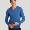 Manner Polo Ralph Lauren Men Pullover & Strickjacken | Pullover Aus Wolle Hellblau