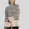 Frauen Marc O Pullover & Strick | Stehkragenpullover Beige