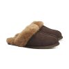 Frauen Ugg Halbschuhe | Lederslipper Scufette Ii Braun