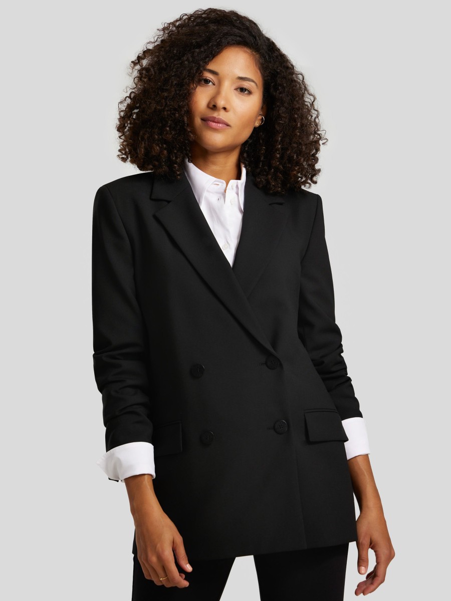 Frauen HUGO Blazer | Doppelreihiger Blazer Avani Schwarz