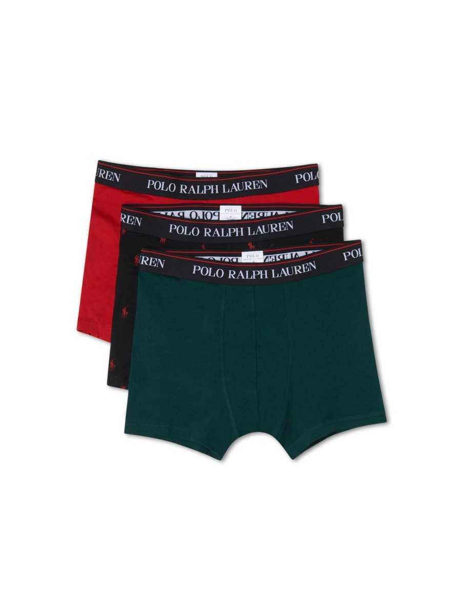 Manner Polo Ralph Lauren Men Wasche & Loungewear | Boxershorts 3Er Set Rot