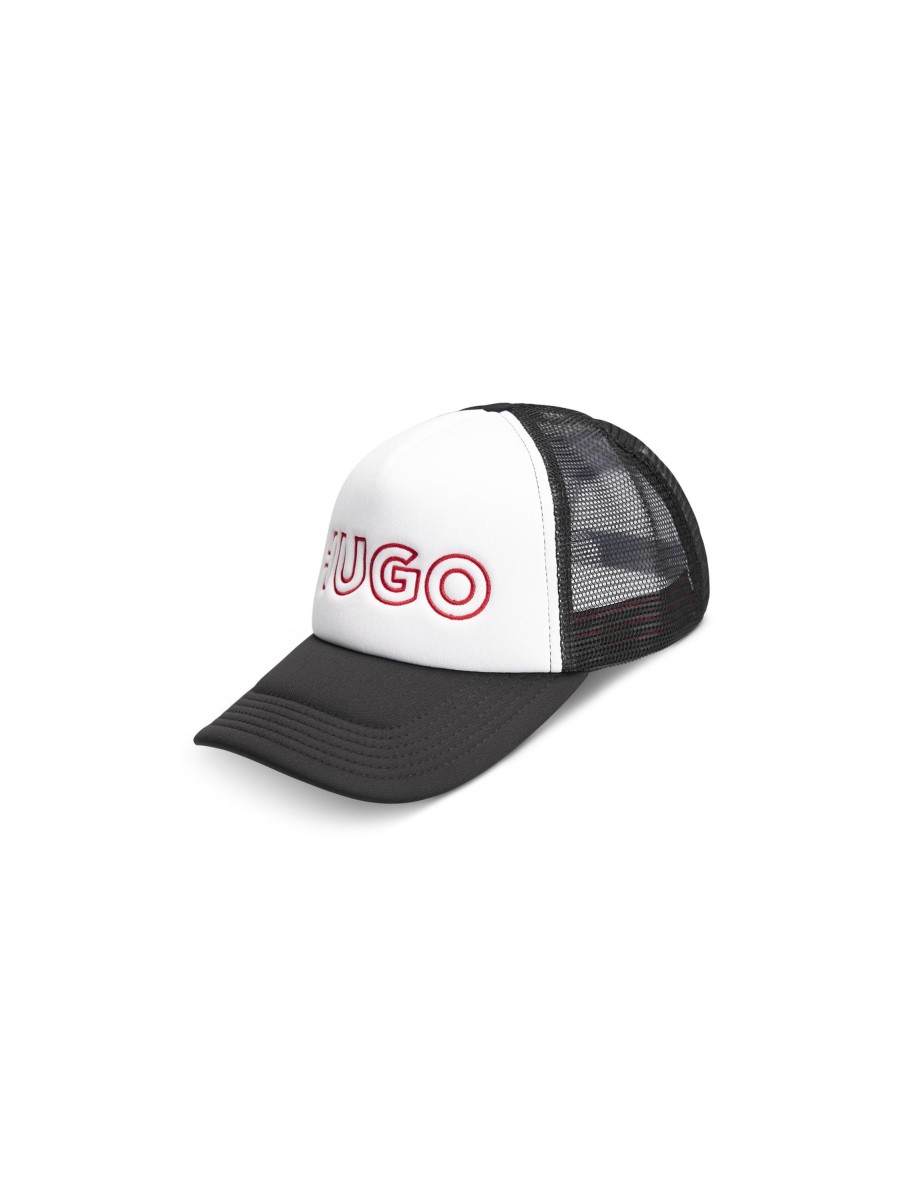 Manner HUGO Hute & Mutzen | Cap Mit Logo Lacey Weiss