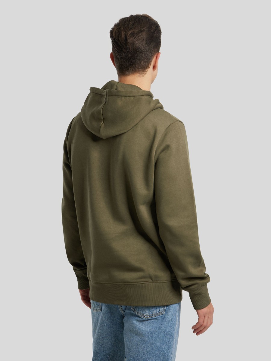 Manner Gant Hoodies & Sweatshirts | Hoddie Mit Logo Oliv